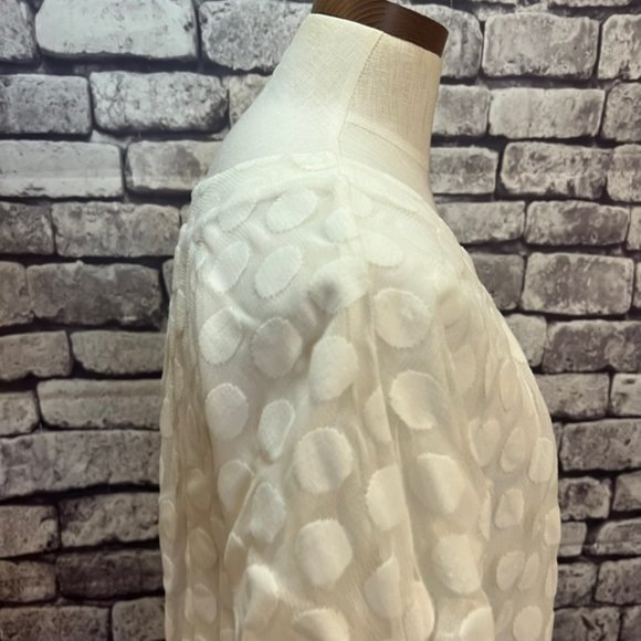 Alfani White Short Sleeve Pull Over Blouse Size XL - Picture 9 of 10